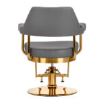 Gabbiano hairdressing chair Granda gold grey - Image 4