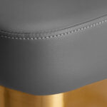 Gabbiano hairdressing chair Granda gold grey 3