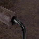 Gabbiano hairdressing chair Katania Loft Old Leather dark brown 2