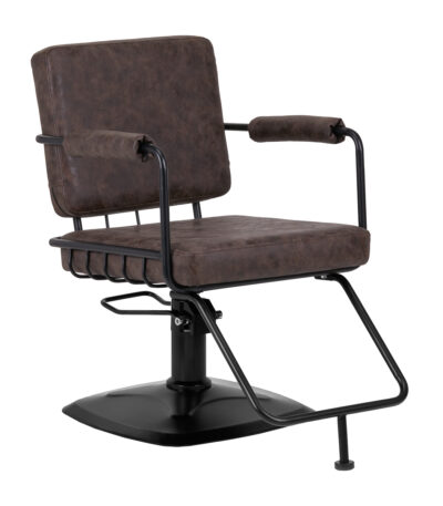 Gabbiano hairdressing chair Katania Loft Old Leather dark brown