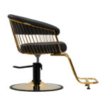 Gabbiano hairdressing chair Lille gold black - Image 2