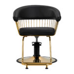 Gabbiano hairdressing chair Lille gold black 1