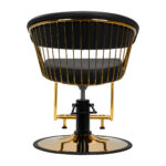 Gabbiano hairdressing chair Lille gold black - Image 4