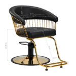 Gabbiano hairdressing chair Lille gold black - Image 8