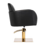 Gabbiano hairdressing chair Malaga gold black 1