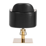 Gabbiano hairdressing chair Malaga gold black - Image 4