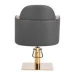 Gabbiano hairdressing chair Malaga gold grey - Image 4