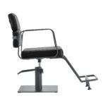 Gabbiano hairdressing chair Porto gray black - Image 2