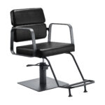 Gabbiano hairdressing chair Porto gray black