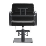 Gabbiano hairdressing chair Porto gray black - Image 4