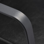 Gabbiano hairdressing chair Porto gray black 2