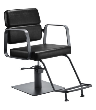 Gabbiano hairdressing chair Porto gray black