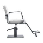 Gabbiano hairdressing chair Porto gray white - Image 2