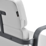 Gabbiano hairdressing chair Porto gray white 3