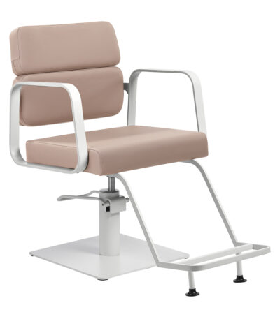Gabbiano hairdressing chair Porto white beige