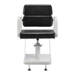 Gabbiano hairdressing chair Porto white black - Image 2