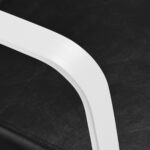 Gabbiano hairdressing chair Porto white black 2