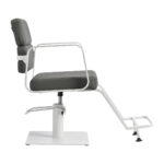 Gabbiano hairdressing chair Porto white gray - Image 4