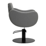 Gabbiano hairdressing chair Sewilla Gray black base 1