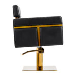 Gabbiano hairdressing chair Toledo gold black 1