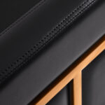 Gabbiano hairdressing chair Toledo gold black - Image 6