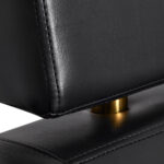 Gabbiano hairdressing chair Toledo gold black 3