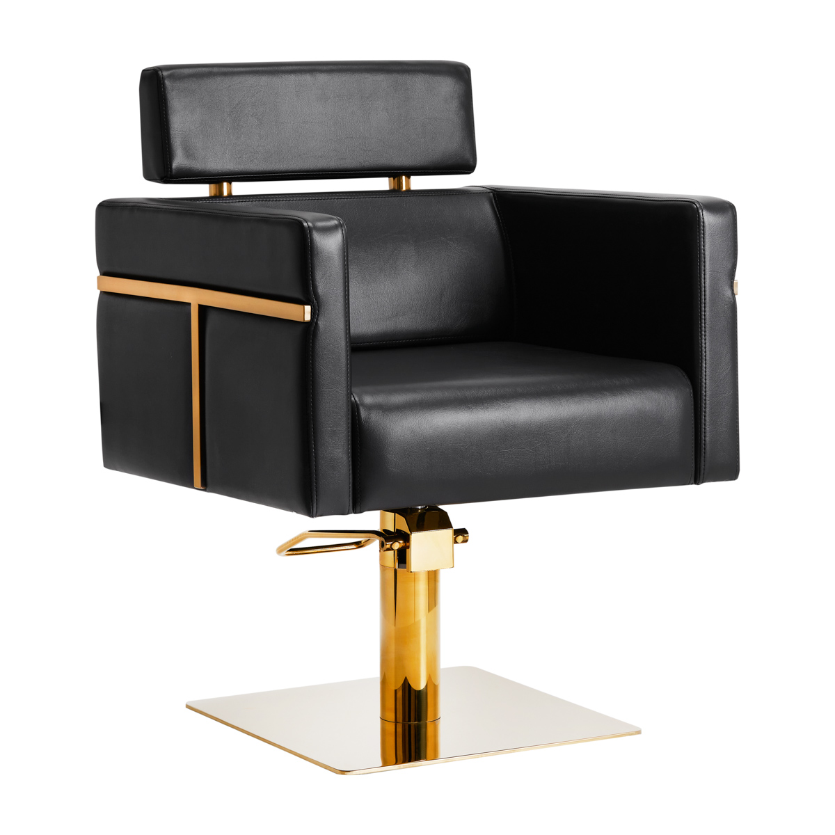 Gabbiano hairdressing chair Toledo gold black Gabbiano hairdressing chair Toledo gold black