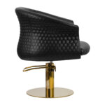 Gabbiano hairdressing chair Wersal gold black - Image 2
