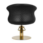 Gabbiano hairdressing chair Wersal gold black - Image 4