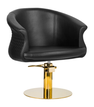 Gabbiano hairdressing chair Wersal gold black