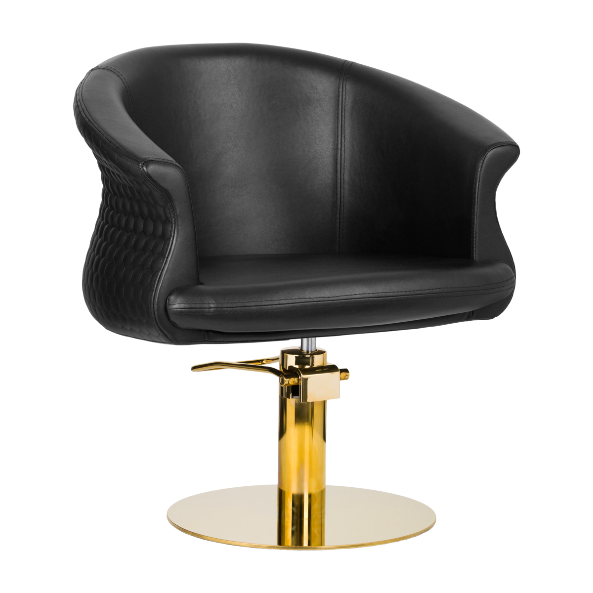 Gabbiano hairdressing chair Wersal gold black Gabbiano hairdressing chair Wersal gold black