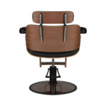 Gabbiano hairdressing chair florence black walnut 1