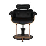 Gabbiano hairdressing chair florence black walnut - Image 4