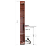 Gabbiano hairdressing console b058 cherry - Image 8