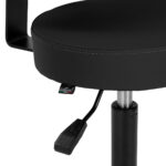 Gabbiano hairdressing stool D026 black - Image 6