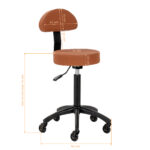 Gabbiano hairdressing stool D026 brown - Image 12