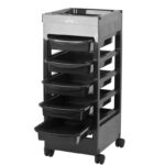 Gabbiano hairdressing trolley 048A black - Image 2