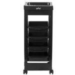 Gabbiano hairdressing trolley 048A black 1