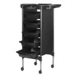Gabbiano hairdressing trolley fx11-5 black 1