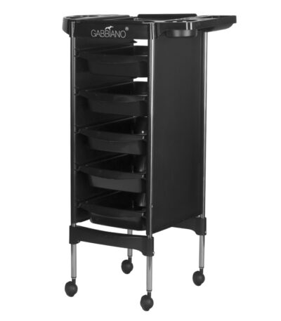 Gabbiano hairdressing trolley fx11-5 black