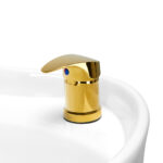 Gabbiano hairdressing wash unit Berlin gold white 4