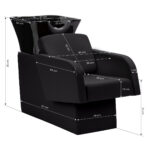 Gabbiano hairdressing wash unit Elda Black - Image 8