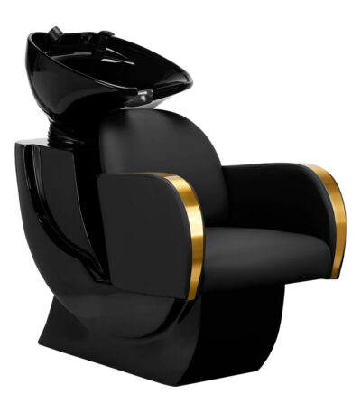 Gabbiano hairdressing wash unit Malaga gold and black