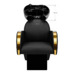 Gabbiano hairdressing wash unit Malaga gold and black - Image 10