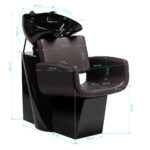 Gabbiano hairdressing wash unit Mataro Brown - Image 10