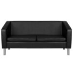 Gabbiano sofa for waiting room bm18003 black - Image 2