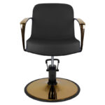 Gabbiano styling chair golden Bologna black - Image 4
