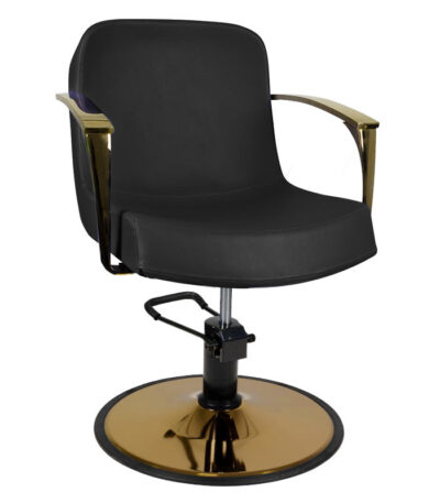 Gabbiano styling chair golden Bologna black