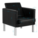 Gabbiano waiting room chair BM18011 5