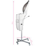 Gabbiano white standing hairdressing sauna with active ozone 2